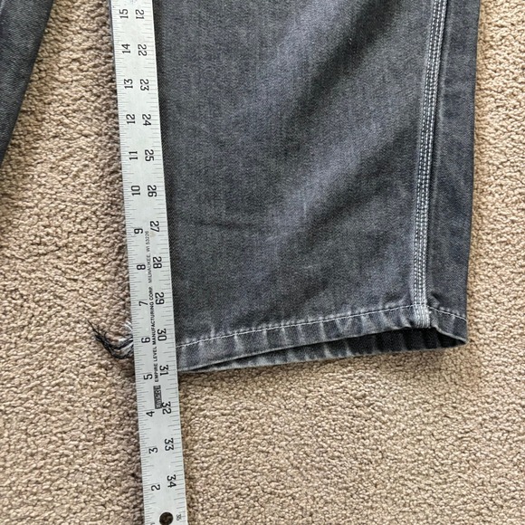 Vintage Jordin Sportswear Jeans Mens 44x34(31) Black Faded HipHop Baggy 90's Rap - Picture 8 of 14
